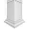 Ekena Millwork Craftsman Classic Square Non-Tapered Kinsman Fretwork Column w/ Crown Capital & Crown Base CC1008ENKNSCRCR - alternate 4